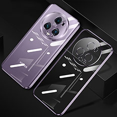 Ultra-thin Transparent TPU Soft Case Cover H01 for Huawei Honor Magic5 Pro 5G Purple