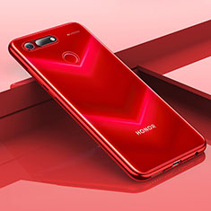 Ultra-thin Transparent TPU Soft Case Cover H01 for Huawei Honor V20 Red