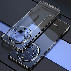 Ultra-thin Transparent TPU Soft Case Cover H01 for Huawei Mate 60 Black
