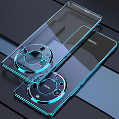Ultra-thin Transparent TPU Soft Case Cover H01 for Huawei Mate 60 Pro Blue