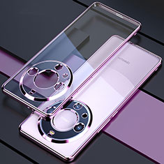 Ultra-thin Transparent TPU Soft Case Cover H01 for Huawei Mate 60 Pro Purple