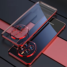 Ultra-thin Transparent TPU Soft Case Cover H01 for Huawei Mate 60 Red
