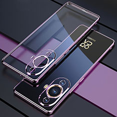 Ultra-thin Transparent TPU Soft Case Cover H01 for Huawei Nova 11 Purple