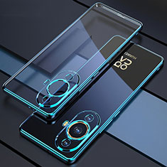 Ultra-thin Transparent TPU Soft Case Cover H01 for Huawei Nova 11 Ultra Blue