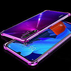 Ultra-thin Transparent TPU Soft Case Cover H01 for Huawei Nova 5 Purple