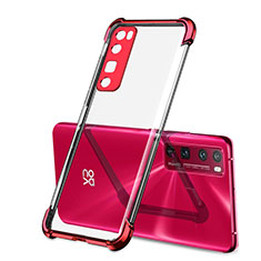 Ultra-thin Transparent TPU Soft Case Cover H01 for Huawei Nova 7 Pro 5G Red