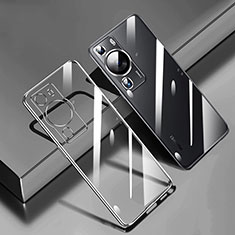 Ultra-thin Transparent TPU Soft Case Cover H01 for Huawei P60 Black