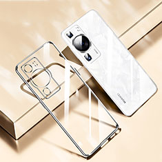 Ultra-thin Transparent TPU Soft Case Cover H01 for Huawei P60 Pro Silver
