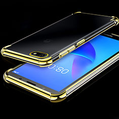 Ultra-thin Transparent TPU Soft Case Cover H01 for Huawei Y5 Prime (2018) Gold