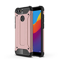 Ultra-thin Transparent TPU Soft Case Cover H01 for Huawei Y6 (2018) Rose Gold