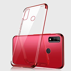 Ultra-thin Transparent TPU Soft Case Cover H01 for Huawei Y8s Red