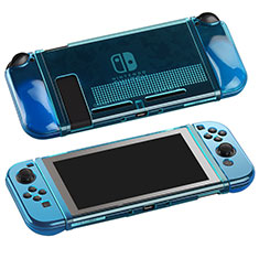 Ultra-thin Transparent TPU Soft Case Cover H01 for Nintendo Switch Blue