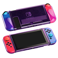 Ultra-thin Transparent TPU Soft Case Cover H01 for Nintendo Switch Purple
