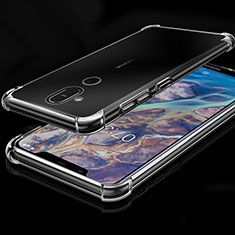 Ultra-thin Transparent TPU Soft Case Cover H01 for Nokia 7.1 Plus Clear