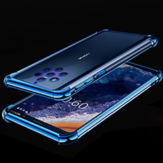 Ultra-thin Transparent TPU Soft Case Cover H01 for Nokia 9 PureView Blue