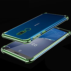Ultra-thin Transparent TPU Soft Case Cover H01 for Nokia C3 Green