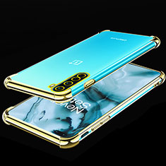 Ultra-thin Transparent TPU Soft Case Cover H01 for OnePlus Nord Gold