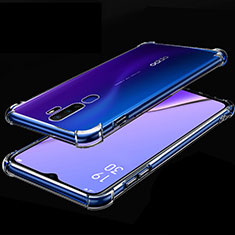Ultra-thin Transparent TPU Soft Case Cover H01 for Oppo A11 Clear