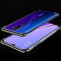 Ultra-thin Transparent TPU Soft Case Cover H01 for Oppo A11X Black