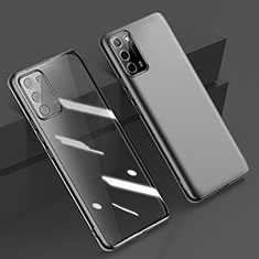 Ultra-thin Transparent TPU Soft Case Cover H01 for Oppo A53s 5G Black