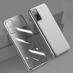 Ultra-thin Transparent TPU Soft Case Cover H01 for Oppo A53s 5G Silver