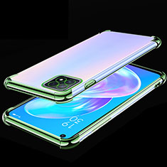 Ultra-thin Transparent TPU Soft Case Cover H01 for Oppo A72 5G Green