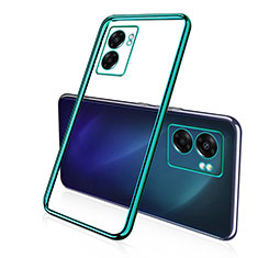 Ultra-thin Transparent TPU Soft Case Cover H01 for Oppo A77 5G Green