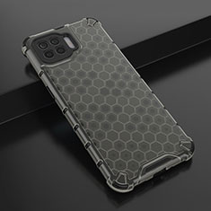 Ultra-thin Transparent TPU Soft Case Cover H01 for Oppo A93 Black