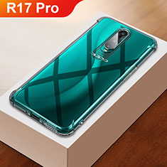 Ultra-thin Transparent TPU Soft Case Cover H01 for Oppo R17 Pro Silver