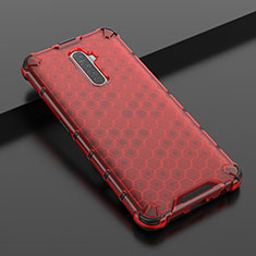 Ultra-thin Transparent TPU Soft Case Cover H01 for Oppo Reno Ace Red
