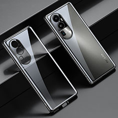 Ultra-thin Transparent TPU Soft Case Cover H01 for Oppo Reno10 Pro+ Plus 5G Black