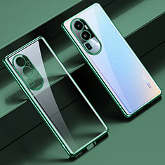 Ultra-thin Transparent TPU Soft Case Cover H01 for Oppo Reno10 Pro+ Plus 5G Green