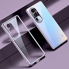 Ultra-thin Transparent TPU Soft Case Cover H01 for Oppo Reno10 Pro+ Plus 5G Purple