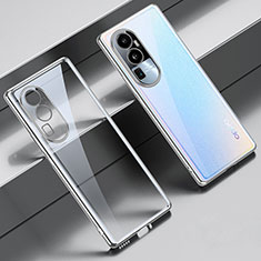 Ultra-thin Transparent TPU Soft Case Cover H01 for Oppo Reno10 Pro+ Plus 5G Silver