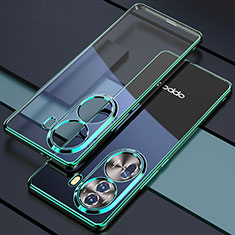 Ultra-thin Transparent TPU Soft Case Cover H01 for Oppo Reno11 Pro 5G Green