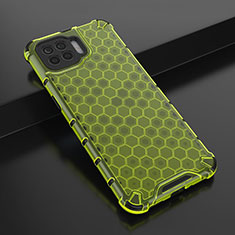 Ultra-thin Transparent TPU Soft Case Cover H01 for Oppo Reno4 F Green
