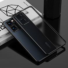 Ultra-thin Transparent TPU Soft Case Cover H01 for Oppo Reno7 SE 5G Black