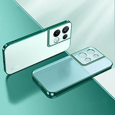 Ultra-thin Transparent TPU Soft Case Cover H01 for Oppo Reno8 Pro 5G Green