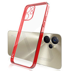 Ultra-thin Transparent TPU Soft Case Cover H01 for Realme 10 5G Red