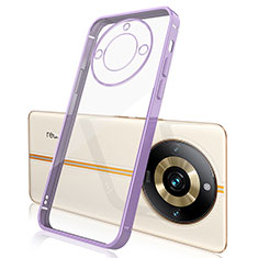 Ultra-thin Transparent TPU Soft Case Cover H01 for Realme 11 Pro 5G Purple