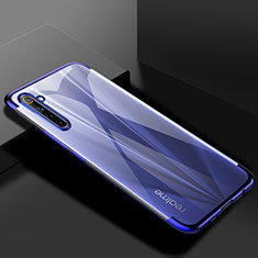 Ultra-thin Transparent TPU Soft Case Cover H01 for Realme 6 Blue