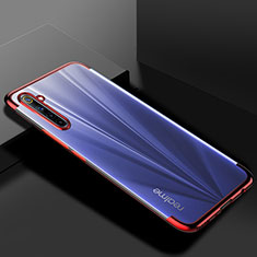 Ultra-thin Transparent TPU Soft Case Cover H01 for Realme 6s Red