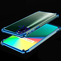 Ultra-thin Transparent TPU Soft Case Cover H01 for Realme 7i Blue