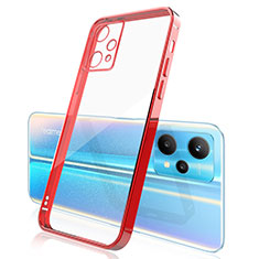 Ultra-thin Transparent TPU Soft Case Cover H01 for Realme 9 5G Red
