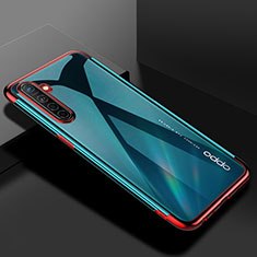 Ultra-thin Transparent TPU Soft Case Cover H01 for Realme XT Red
