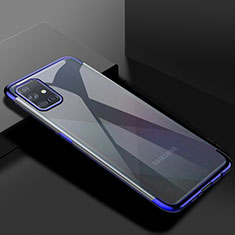 Ultra-thin Transparent TPU Soft Case Cover H01 for Samsung Galaxy A51 5G Blue