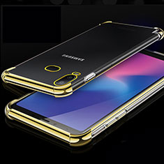 Ultra-thin Transparent TPU Soft Case Cover H01 for Samsung Galaxy A6s Gold