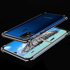 Ultra-thin Transparent TPU Soft Case Cover H01 for Samsung Galaxy M21s Black