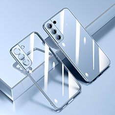Ultra-thin Transparent TPU Soft Case Cover H01 for Samsung Galaxy S21 FE 5G Blue