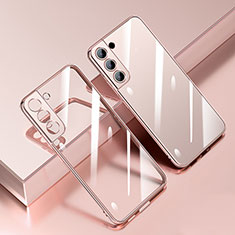 Ultra-thin Transparent TPU Soft Case Cover H01 for Samsung Galaxy S22 Plus 5G Rose Gold